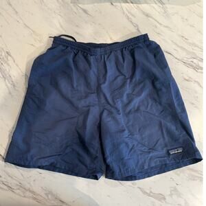 Patagonia Men’s Baggies Shorts Size S Navy Blue 5” Swim Trunks Mesh Lined